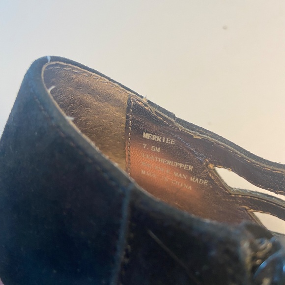 Black Suede Cage Heels - Picture 5 of 5